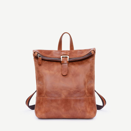 YARGICI Katlama Detaylı Deri Sırt Çantası YARGICI Katlama Detaylı Deri Sırt Çantası