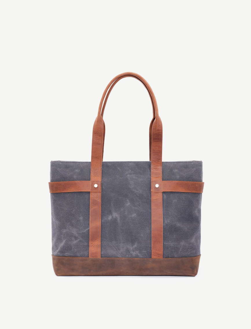 YARGICI Deri Garnili Kumaş Omuz Çantası YARGICI Deri Garnili Kumaş Omuz Çantası