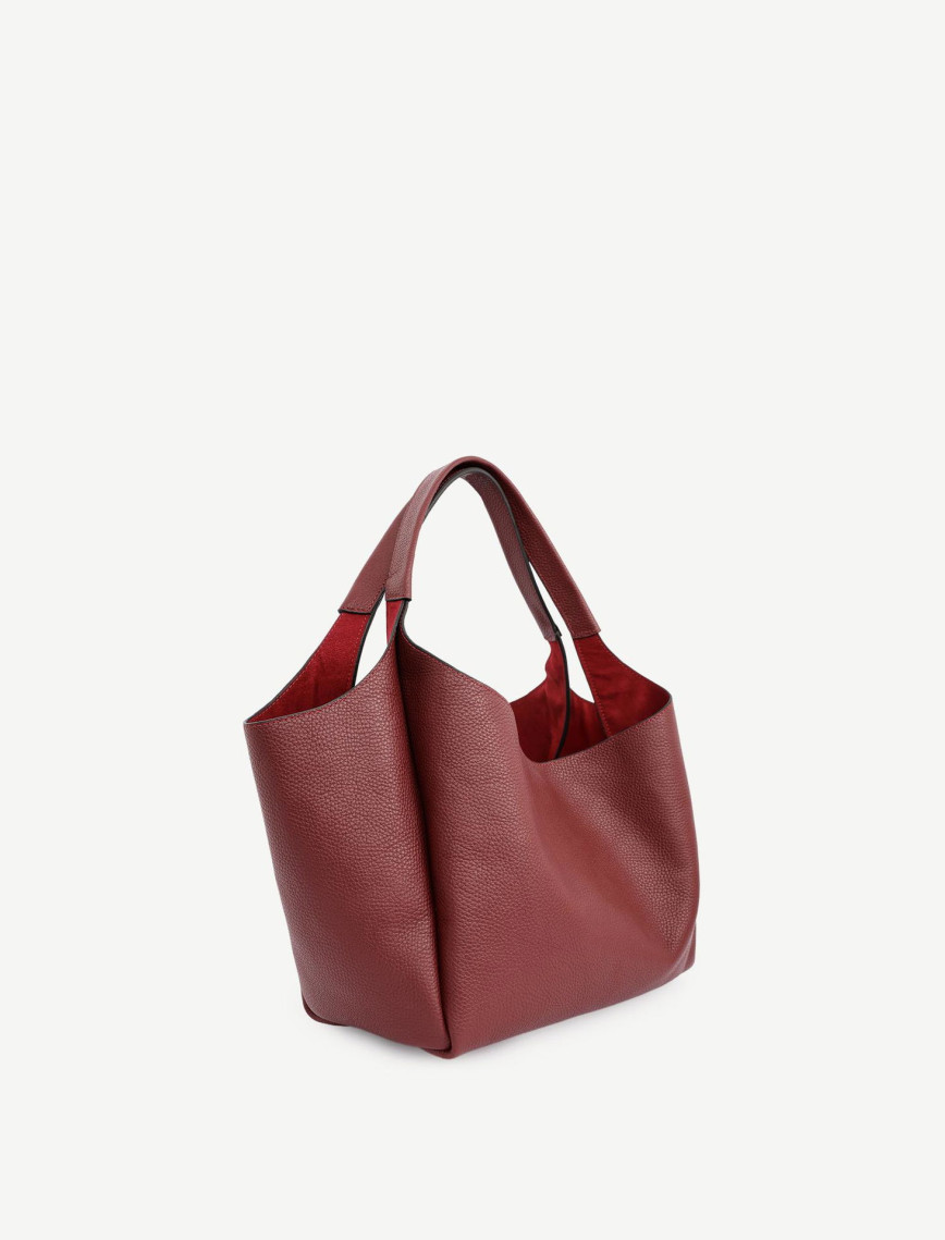 Alcantara Astarlı Deri Omuz Çantası Alcantara Astarlı Deri Omuz Çantası