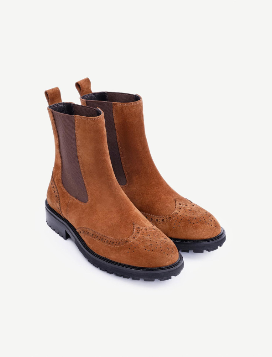 YARGICI Zımba Detaylı Lastikli Deri Bot YARGICI Zımba Detaylı Lastikli Deri Bot