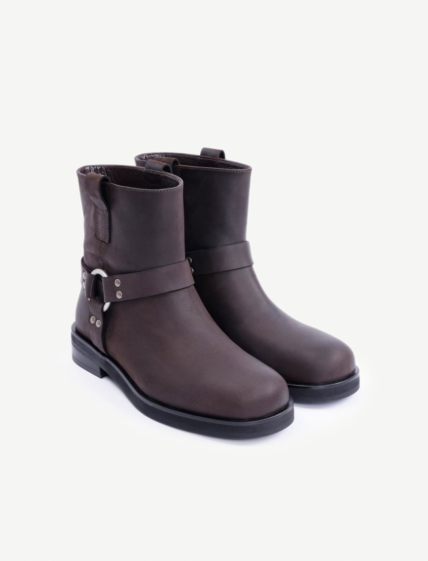 YARGICI Küt Burunlu Deri Bot YARGICI Küt Burunlu Deri Bot