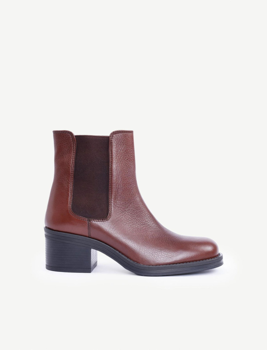 YARGICI Lastikli Topuklu Deri Bot YARGICI Lastikli Topuklu Deri Bot