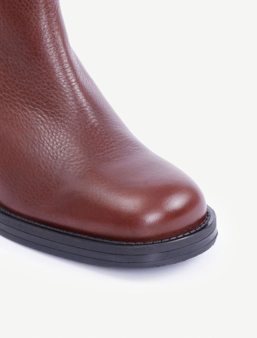 YARGICI Lastikli Topuklu Deri Bot YARGICI Lastikli Topuklu Deri Bot