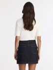 YARGICI Pens Detaylı Düğmeli Kısa Denim Etek YARGICI Pens Detaylı Düğmeli Kısa Denim Etek