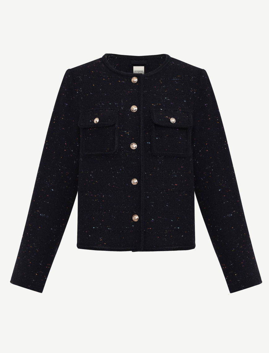 YARGICI Cropped Bisiklet Yaka Uzun Kol Ceket YARGICI Cropped Bisiklet Yaka Uzun Kol Ceket