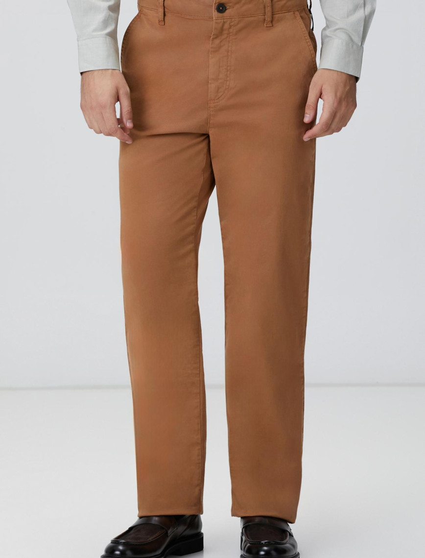 Network Erkek Camel Chino Casual Pantolon
