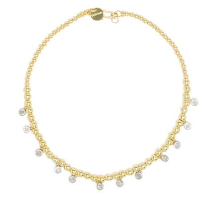 Network Kadın Gold Doğal Taşlı Kolye Network Kadın Gold Doğal Taşlı Kolye