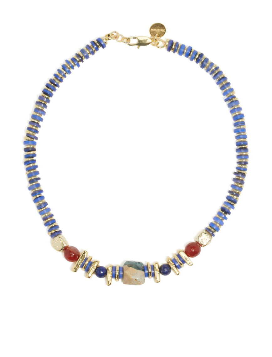 Network Kadın Renkli Doğal Taşlı Kolye Network Kadın Renkli Doğal Taşlı Kolye