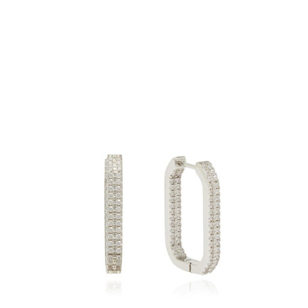 Network Kadın Silver Taşlı Küpe Network Kadın Silver Taşlı Küpe