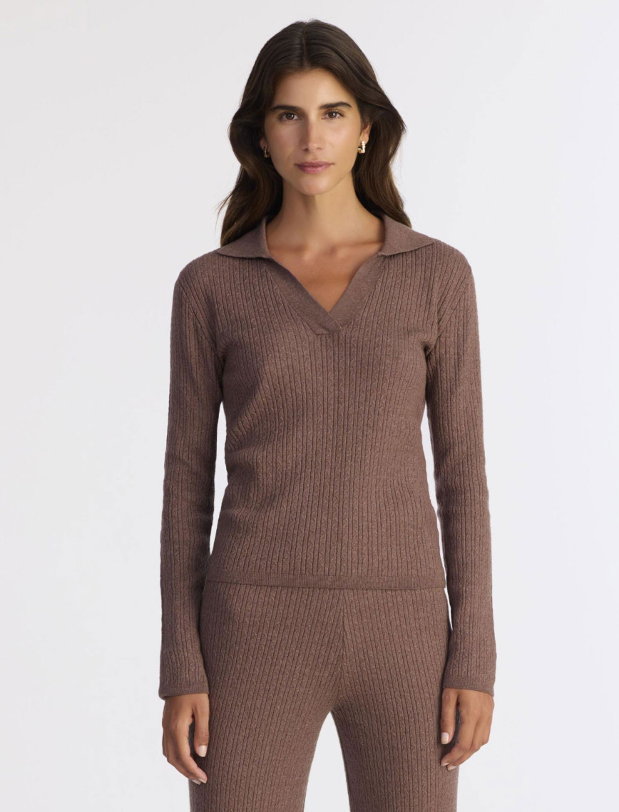 YARGICI Regular Polo Yaka Uzun Kol Kazak YARGICI Regular Polo Yaka Uzun Kol Kazak