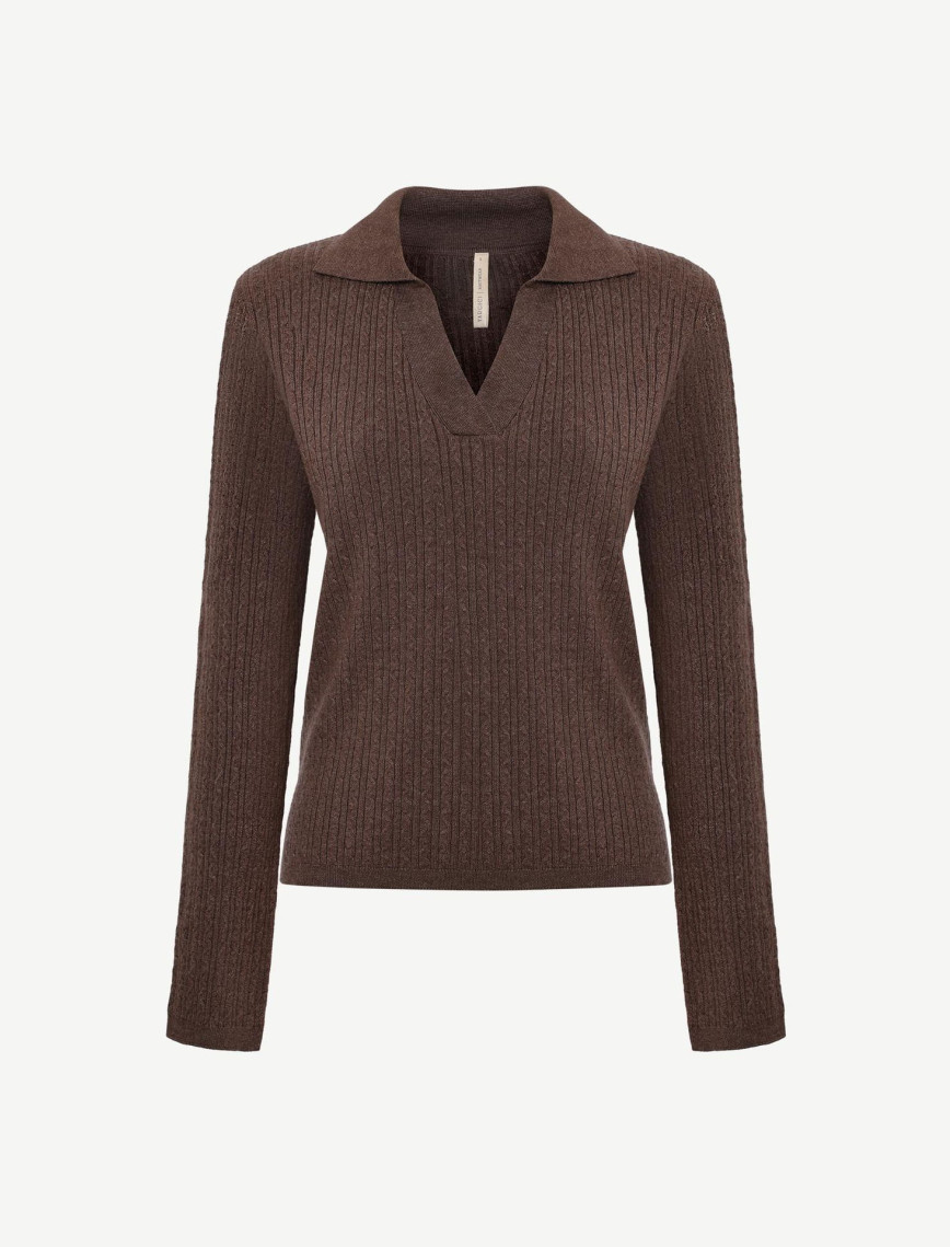 YARGICI Regular Polo Yaka Uzun Kol Kazak YARGICI Regular Polo Yaka Uzun Kol Kazak