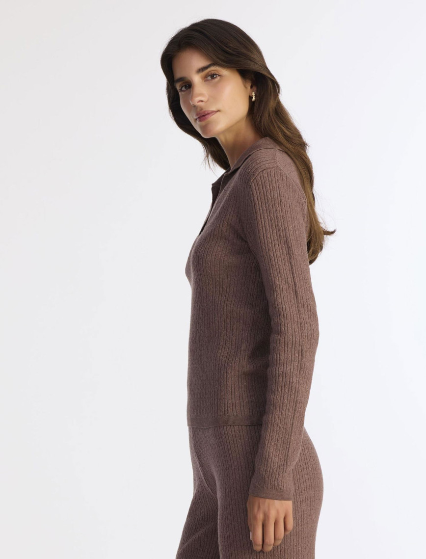 YARGICI Regular Polo Yaka Uzun Kol Kazak YARGICI Regular Polo Yaka Uzun Kol Kazak