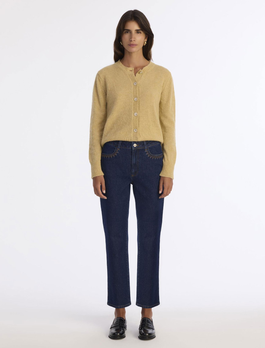 YARGICI Düz Yüksek Bel Pantolon YARGICI Düz Yüksek Bel Pantolon