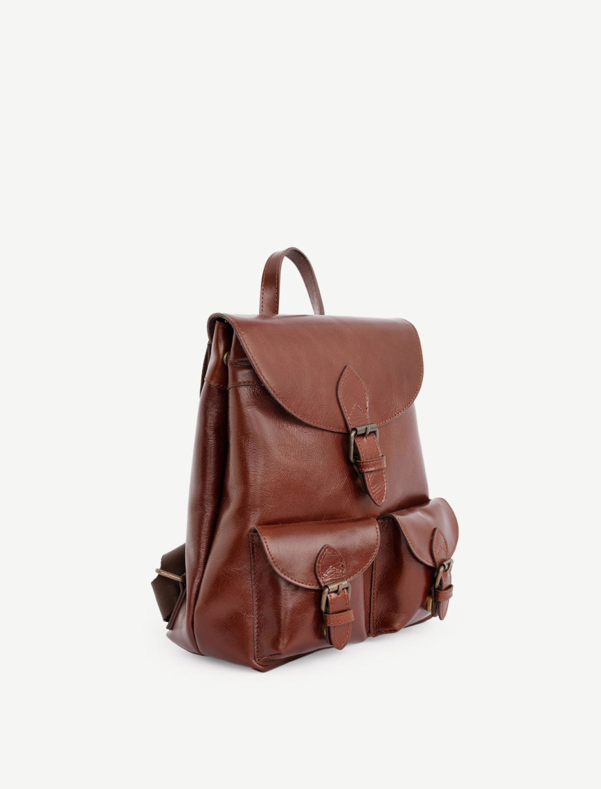 YARGICI Kapaklı Deri Sırt Çantası YARGICI Kapaklı Deri Sırt Çantası