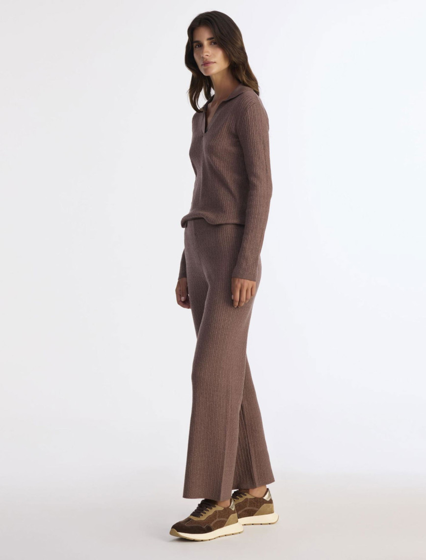 YARGICI Normal Bel Rahat Kalıp Triko Pantolon YARGICI Normal Bel Rahat Kalıp Triko Pantolon