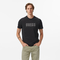 Guess Embosse Regular Fit Erkek Siyah T-Shirt Guess Embosse Regular Fit Erkek Siyah T-Shirt