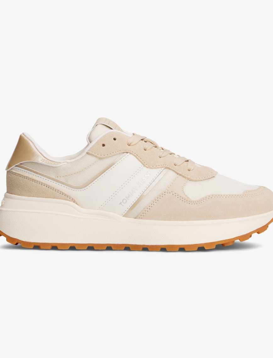 Tommy Jeans Cleated Runner Kadın Bej Sneaker Tommy Jeans Cleated Runner Kadın Bej Sneaker