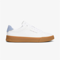 Tommy Hilfiger Court Leather Detail Erkek Beyaz Sneaker Tommy Hilfiger Court Leather Detail Erkek Beyaz Sneaker