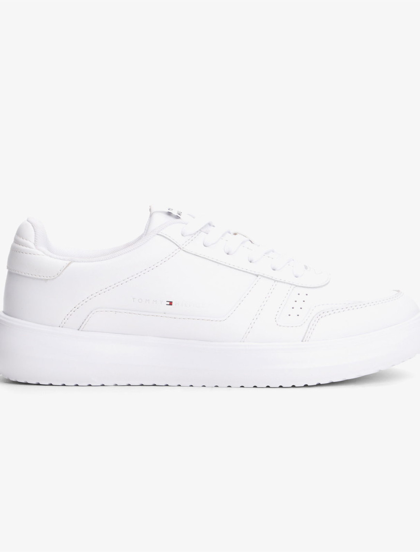 Tommy Hilfiger Modern Lightcup Leather Erkek Siyah Sneaker