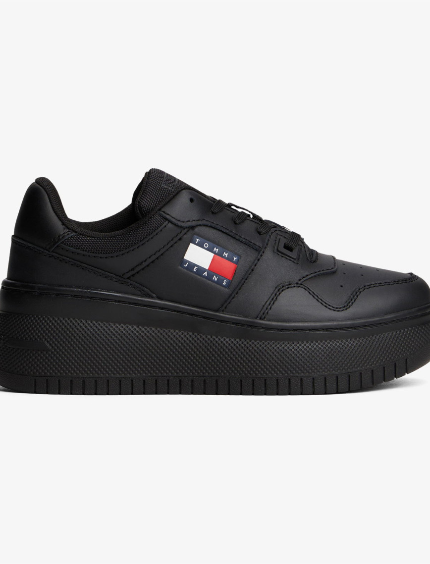 Tommy Jeans New Retro Basket Kadın Beyaz Sneaker Tommy Jeans New Retro Basket Kadın Beyaz Sneaker