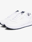 Tommy Hilfiger New Runner Eva Leather Essential Erkek Beyaz Sneaker Tommy Hilfiger New Runner Eva Leather Essential Erkek Beyaz Sneaker