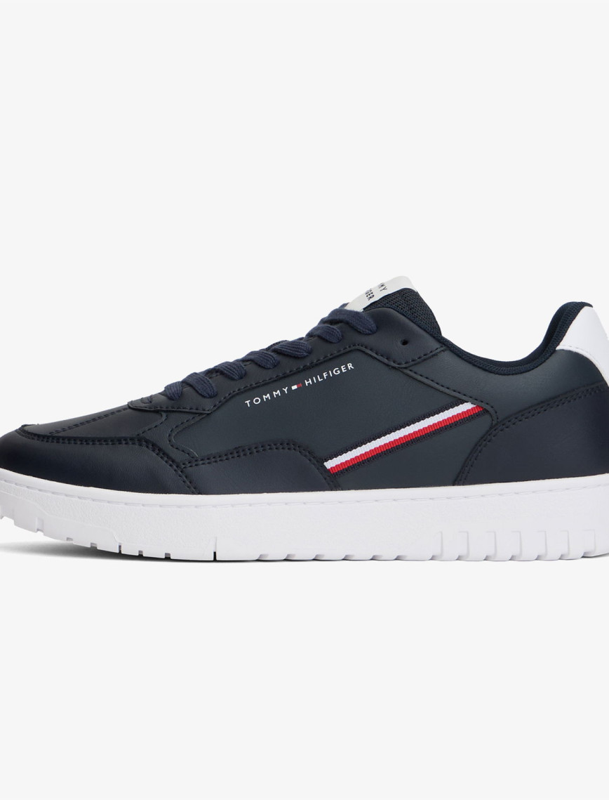 Tommy Hilfiger Basket Core Stripes Erkek Mavi Sneaker Tommy Hilfiger Basket Core Stripes Erkek Mavi Sneaker