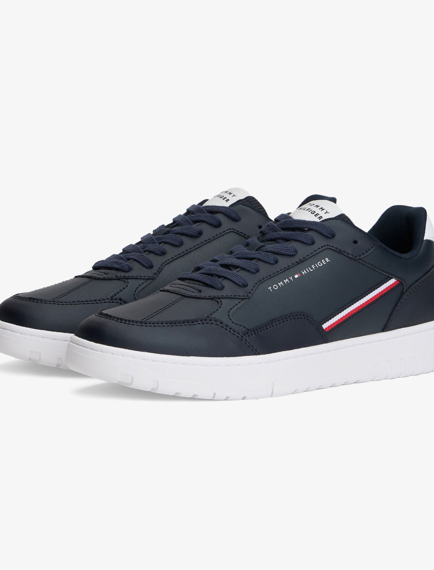 Tommy Hilfiger Basket Core Stripes Erkek Mavi Sneaker Tommy Hilfiger Basket Core Stripes Erkek Mavi Sneaker