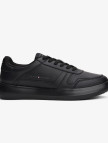 Tommy Hilfiger Modern Lightcup Leather Erkek Siyah Sneaker
