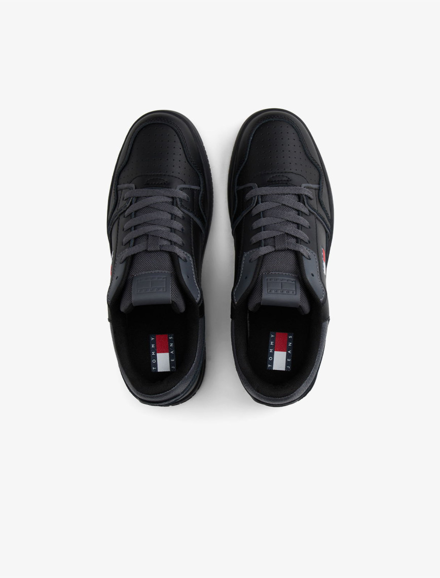 Tommy Jeans Retro Basket Kadın Siyah Sneaker Tommy Jeans Retro Basket Kadın Siyah Sneaker