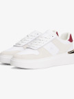 Tommy Hilfiger Fashion Court Mix Kadın Beyaz Sneaker Tommy Hilfiger Fashion Court Mix Kadın Beyaz Sneaker
