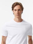 Calvin Klein Smooth Cotton Solid Erkek Beyaz T-Shirt Calvin Klein Smooth Cotton Solid Erkek Beyaz T-Shirt