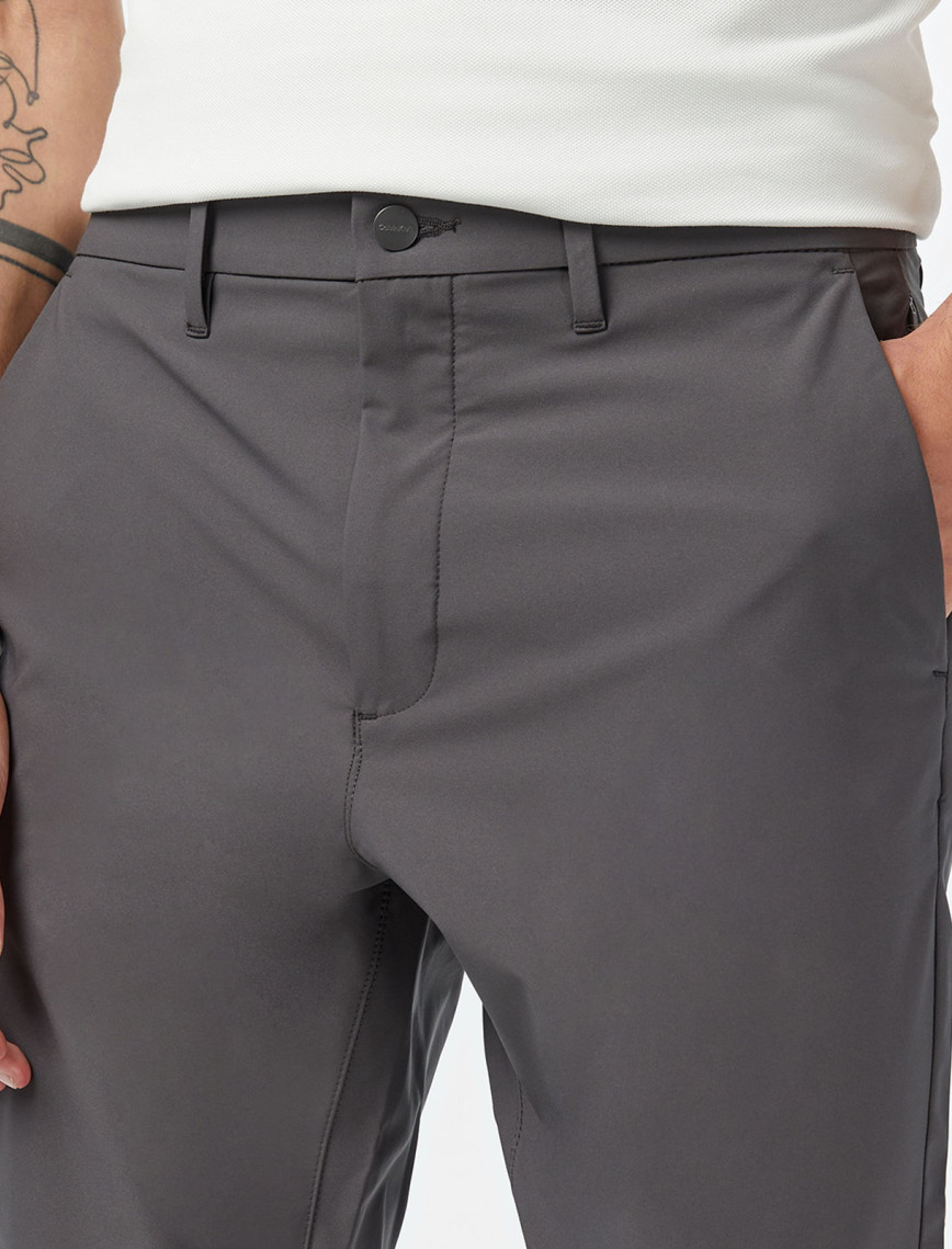 Calvin Klein Slim Tech Stretch Trouser Erkek Gri Pantolon Calvin Klein Slim Tech Stretch Trouser Erkek Gri Pantolon