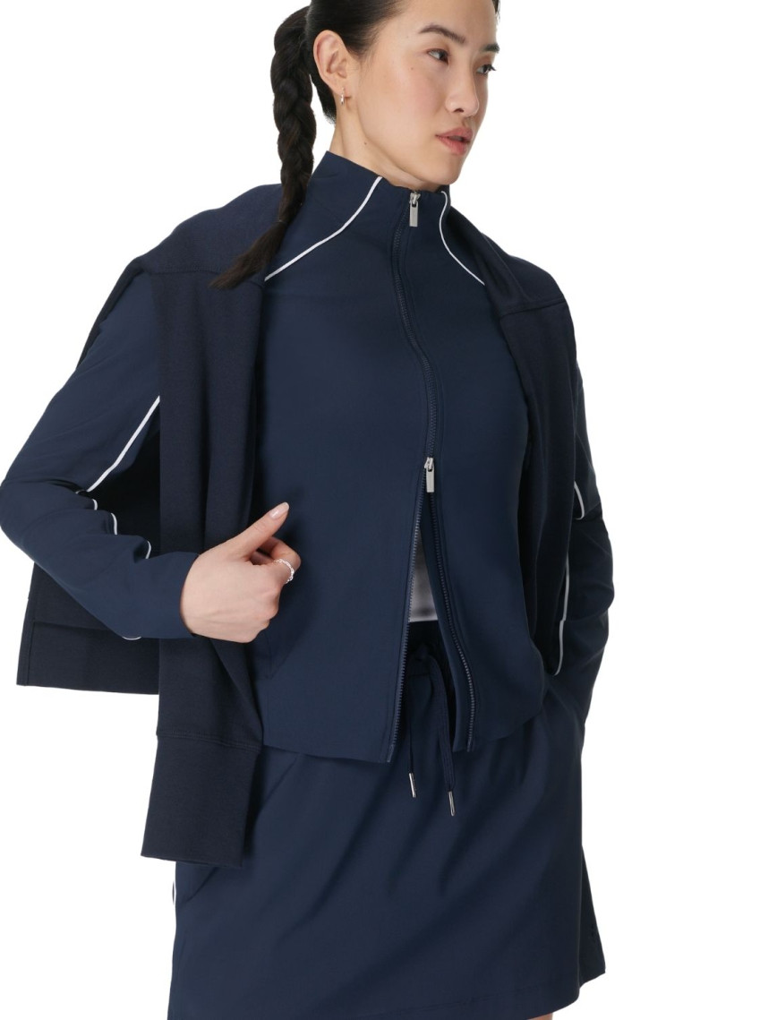 Sweaty Betty Anytime Explorer Zip Up Kadın Mavi Tank Top Sweaty Betty Anytime Explorer Zip Up Kadın Mavi Tank Top