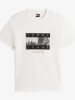 Tommy Jeans Regular Photo Flag Erkek Beyaz T-Shirt Tommy Jeans Regular Photo Flag Erkek Beyaz T-Shirt