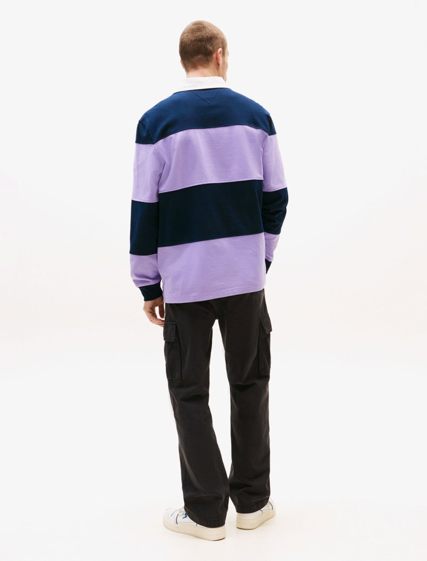 Tommy Jeans Relax Fit Erkek Mor Polo Tommy Jeans Relax Fit Erkek Mor Polo