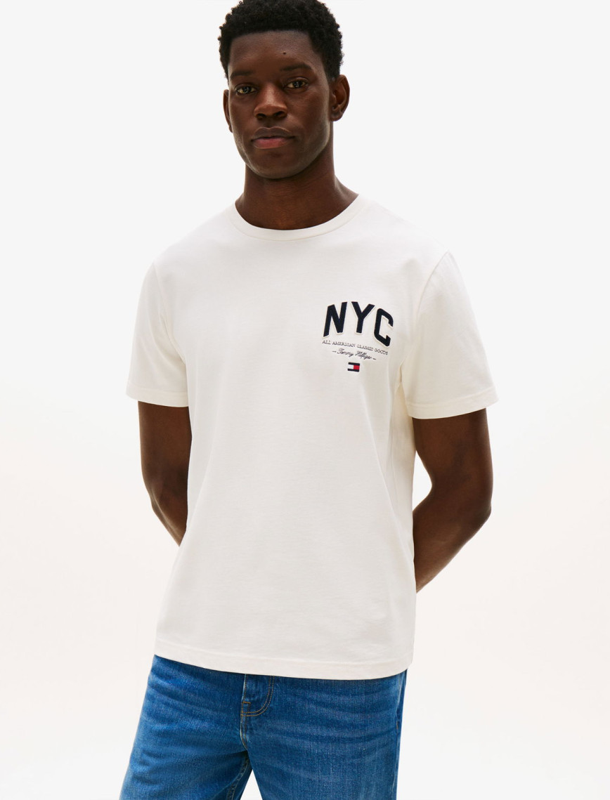 Tommy Hilfiger Script Erkek Sarı T-Shirt Tommy Hilfiger Script Erkek Sarı T-Shirt