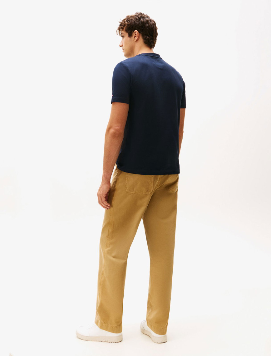 Tommy Hilfiger Stack Graphic Erkek Mavi T-Shirt Tommy Hilfiger Stack Graphic Erkek Mavi T-Shirt