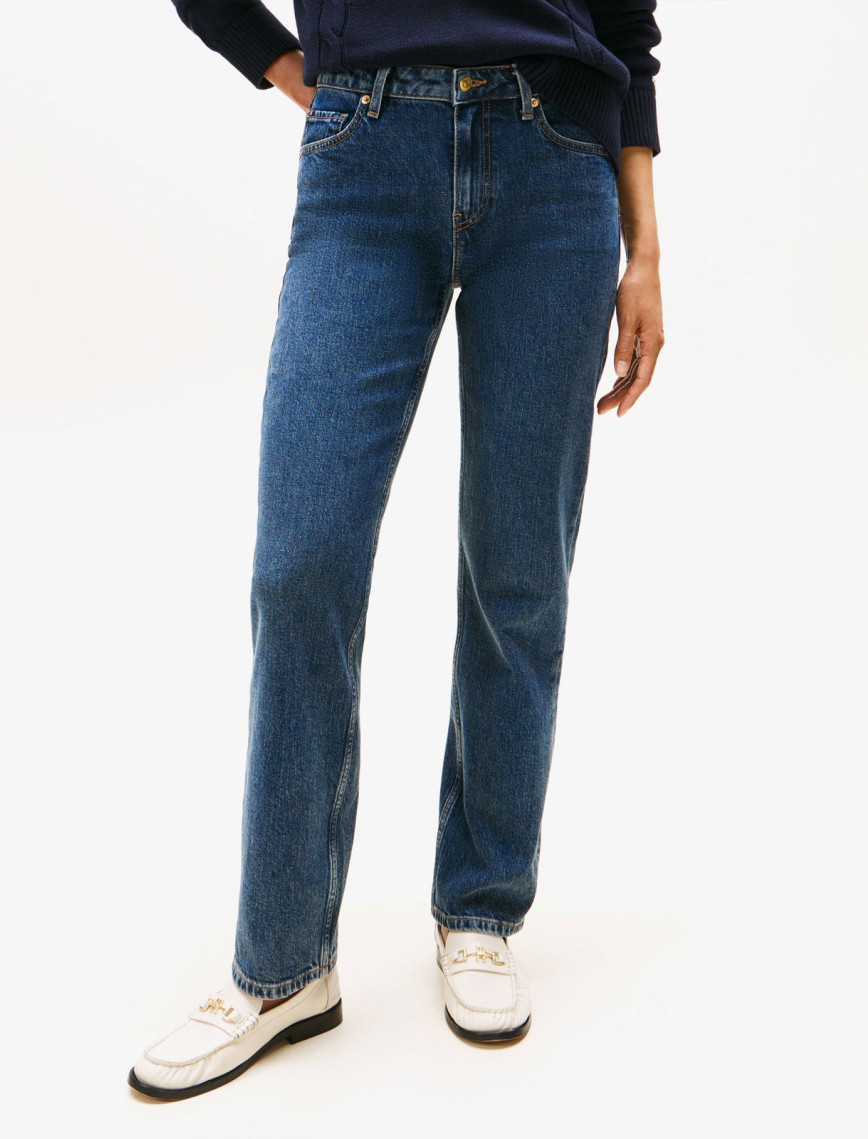 Tommy Hilfiger Denim Classic Straight Kadın Mavi Straight Jean Tommy Hilfiger Denim Classic Straight Kadın Mavi Straight Jean