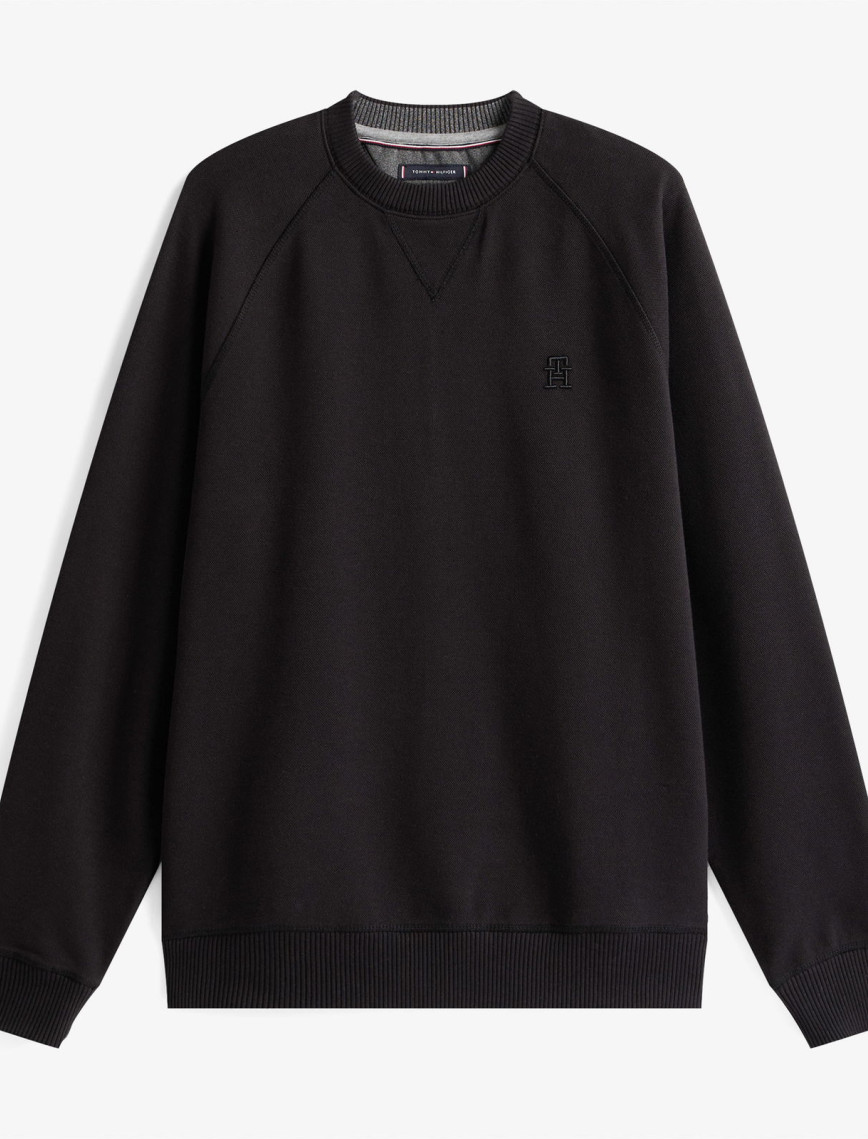 Tommy Hilfiger Monogram Erkek Siyah Sweatshirt Tommy Hilfiger Monogram Erkek Siyah Sweatshirt