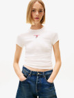 Tommy Jeans Slim Rose Kadın Beyaz T-Shirt Tommy Jeans Slim Rose Kadın Beyaz T-Shirt