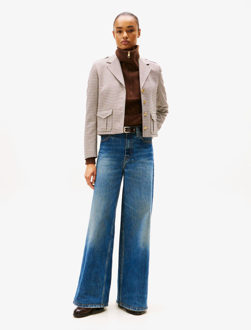 Tommy Hilfiger Denim Kris 70'S Wide Leg Kadın Mavi Jean Tommy Hilfiger Denim Kris 70'S Wide Leg Kadın Mavi Jean