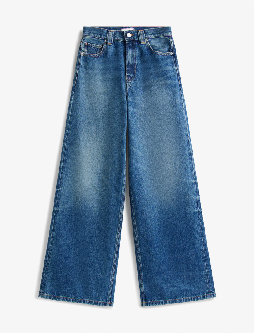 Tommy Hilfiger Denim Kris 70'S Wide Leg Kadın Mavi Jean Tommy Hilfiger Denim Kris 70'S Wide Leg Kadın Mavi Jean