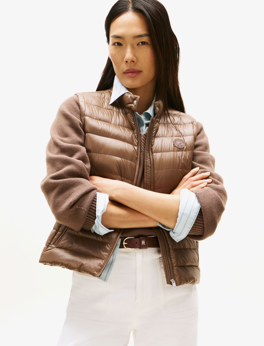 Tommy Hilfiger Down Mock Kadın Kahverengi Yelek Tommy Hilfiger Down Mock Kadın Kahverengi Yelek