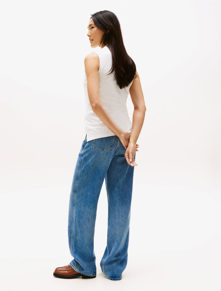 Tommy Hilfiger 1985 Slim Kadın Beyaz Polo Tommy Hilfiger 1985 Slim Kadın Beyaz Polo