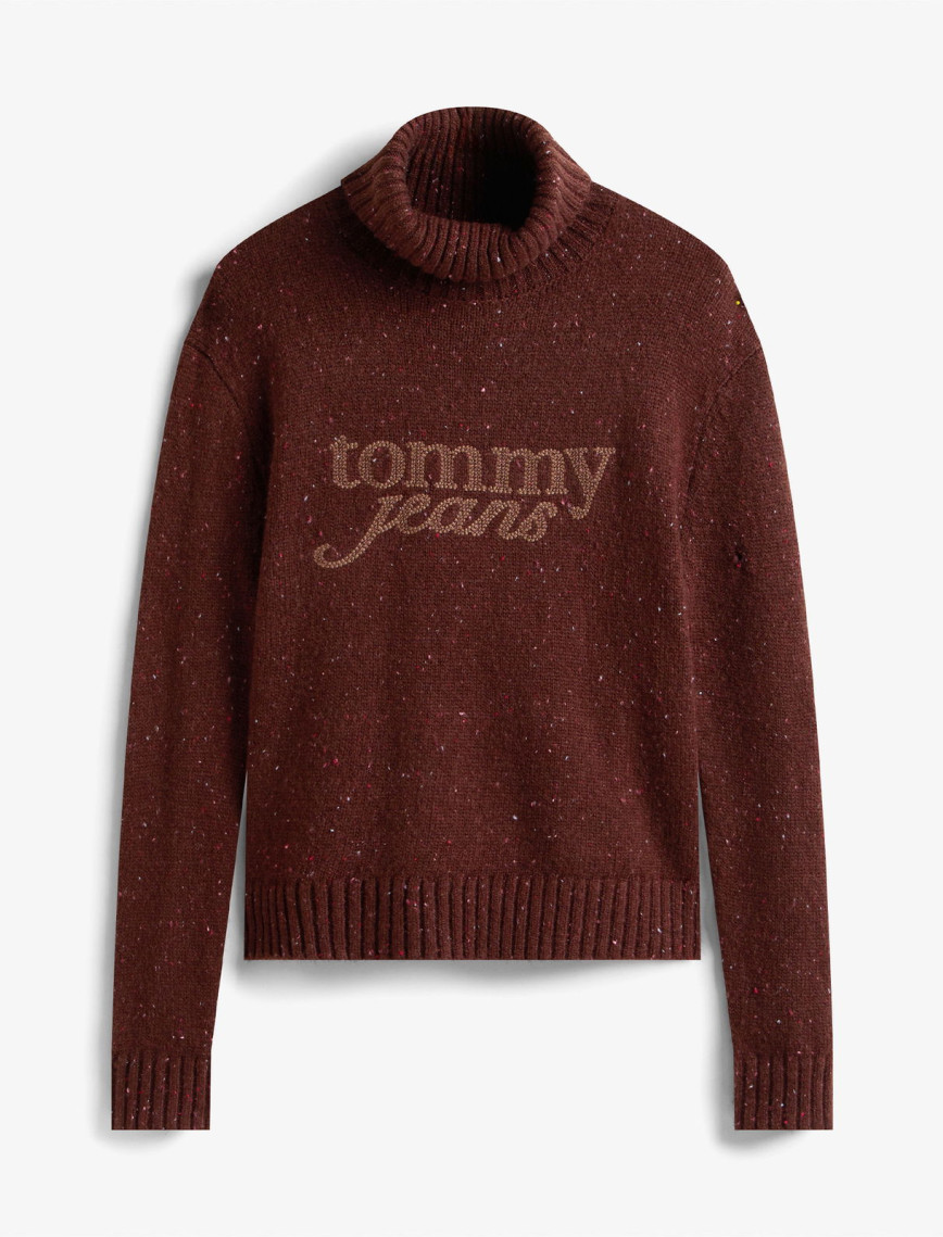 Tommy Jeans Kadın Kahverengi Kazak Tommy Jeans Kadın Kahverengi Kazak