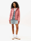 Tommy Jeans Slim Padded Kadın Pembe Puffer Mont Tommy Jeans Slim Padded Kadın Pembe Puffer Mont