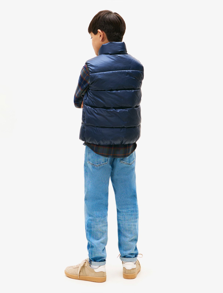 Tommy Hilfiger Essential Padded Çocuk Mavi Yelek Tommy Hilfiger Essential Padded Çocuk Mavi Yelek