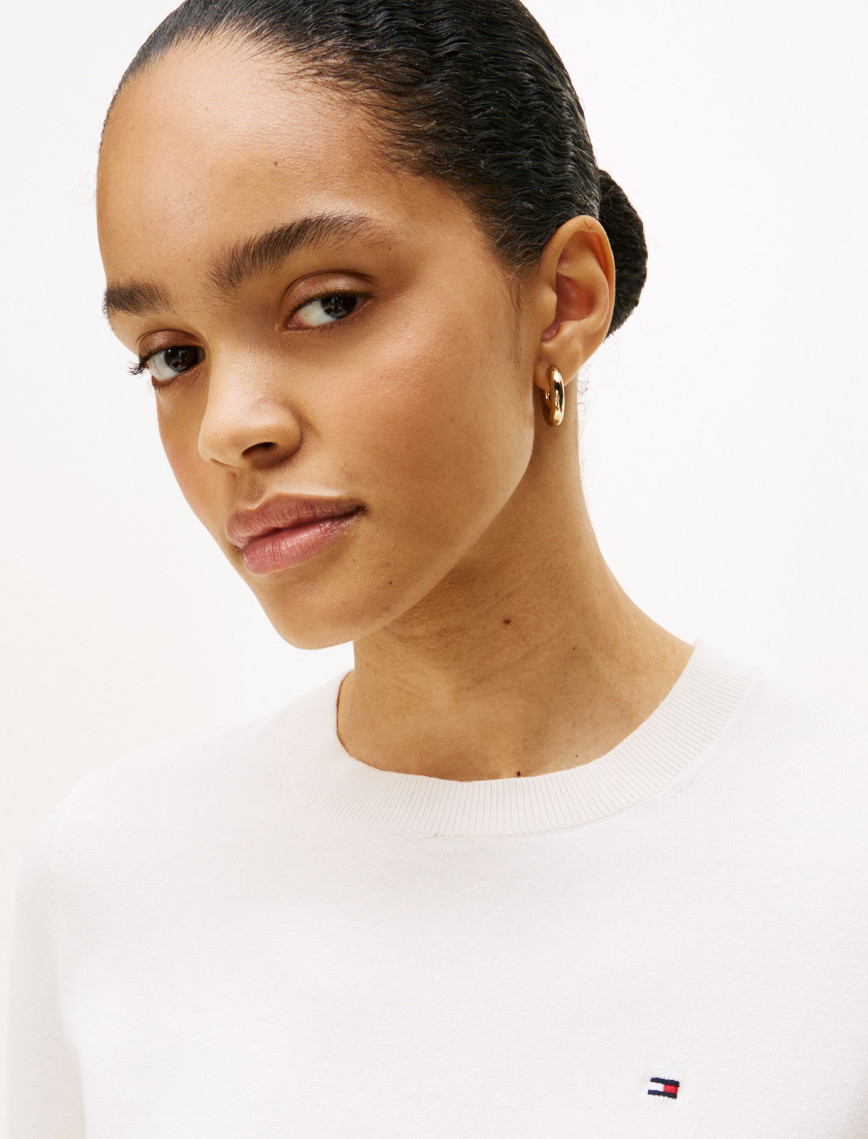 Tommy Hilfiger Stitch Kadın Sarı Kazak