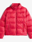 Tommy Jeans Hood Essentials Kadın Pembe Puffer Mont Tommy Jeans Hood Essentials Kadın Pembe Puffer Mont