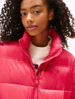 Tommy Jeans Hood Essentials Kadın Pembe Puffer Mont Tommy Jeans Hood Essentials Kadın Pembe Puffer Mont